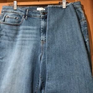 JS Frayed High Rise Skinny Ankle Jeans